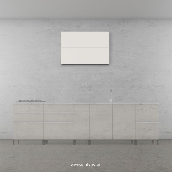 Lambent Kitchen Wall Cabinet in Walnut and Pale Grey Finish - KWC009 C23