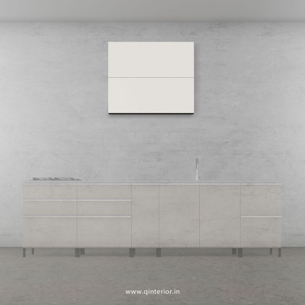 Lambent Kitchen Wall Cabinet in Walnut and Pale Grey Finish - KWC010 C23