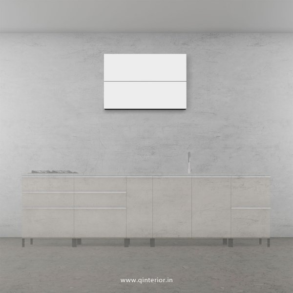 Lambent Kitchen Wall Cabinet in Walnut and White Finish - KWC009 C18