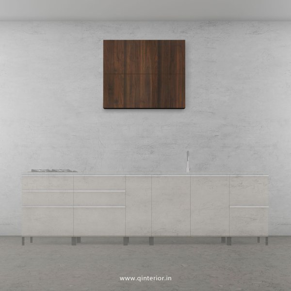 Stable Kitchen Wall Cabinet in Walnut Finish - KWC010 C1