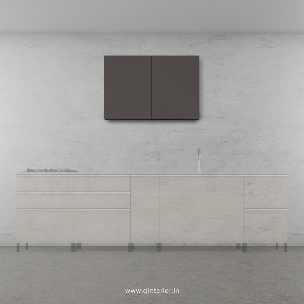 Lambent Kitchen Wall Cabinet in Teak and Slate Finish - KWC006 C15