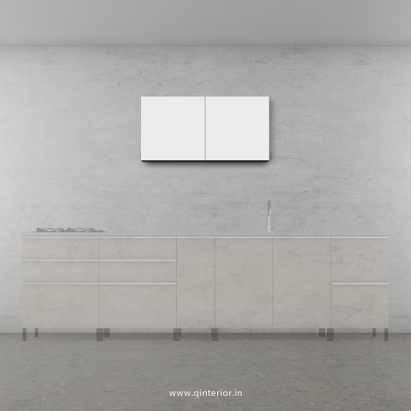 Lambent Kitchen Wall Cabinet in Teak and White Finish - KWC005 C6