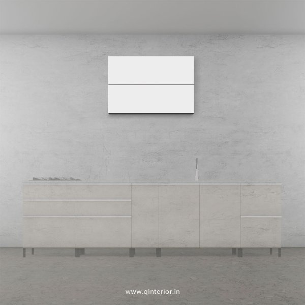 Lambent Kitchen Wall Cabinet in Teak and White Finish - KWC009 C6