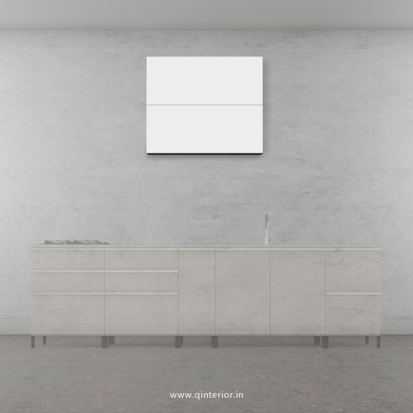 Lambent Kitchen Wall Cabinet in Teak and White Finish - KWC010 C6