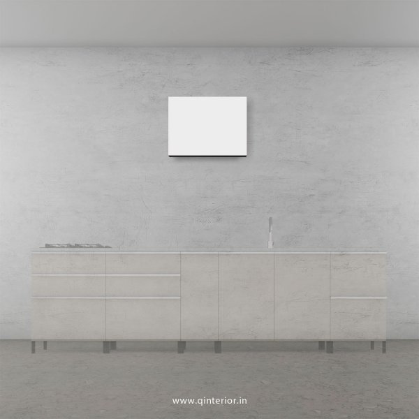 Lambent Kitchen Wall Cabinet in Teak and White Finish - KWC008 C6