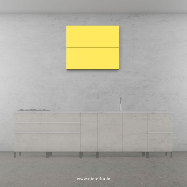 Lambent Kitchen Wall Cabinet in White and Marigold Finish - KWC010 C89
