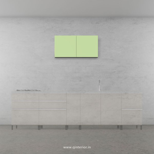 Lambent Kitchen Wall Cabinet in White and Pairie Green Finish - KWC005 C83