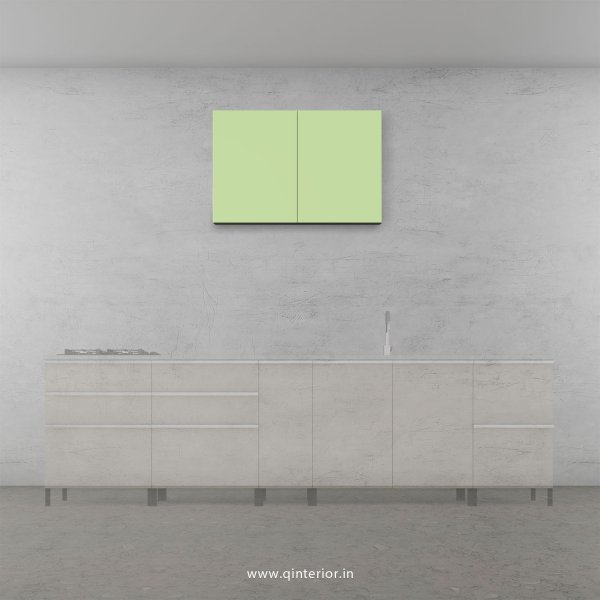 Lambent Kitchen Wall Cabinet in White and Pairie Green Finish - KWC006 C83