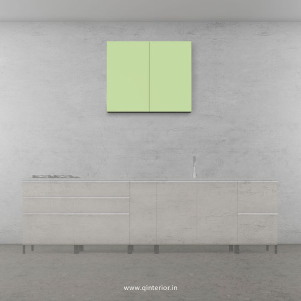 Lambent Kitchen Wall Cabinet in White and Pairie Green Finish - KWC007 C83