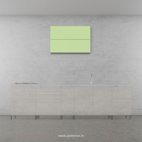 Lambent Kitchen Wall Cabinet in White and Pairie Green Finish - KWC009 C83