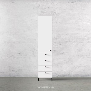 Stable 1 Door Wardrobe in White Finish – SWRD008 C4
