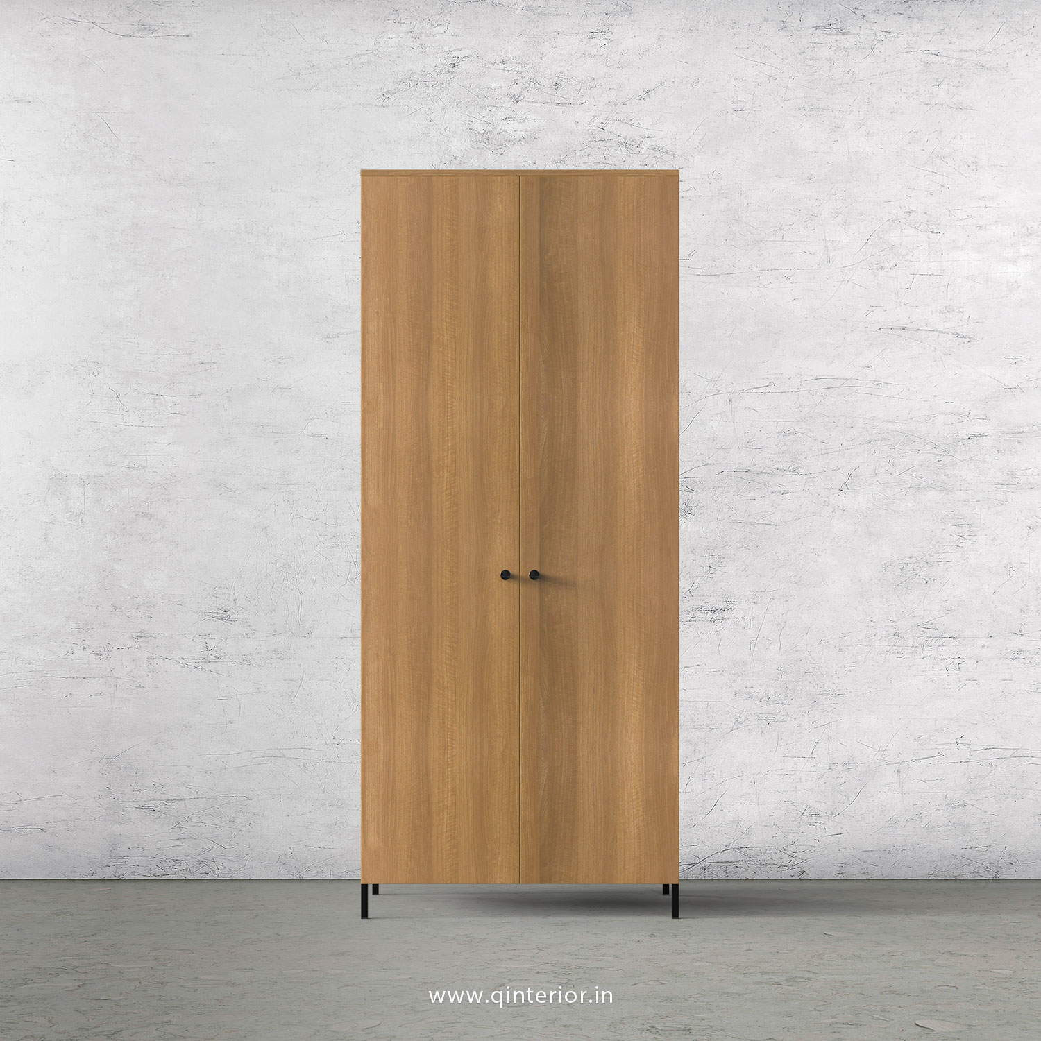 Stable 2 Door Wardrobe in Oak Finish – DWRD001 C2