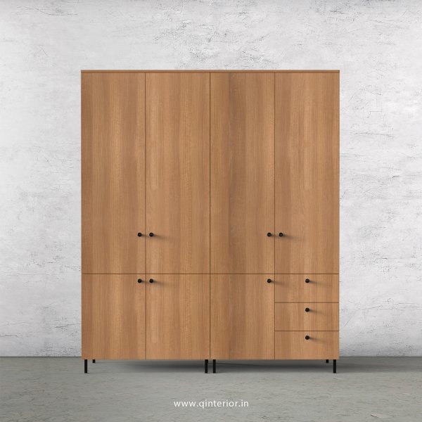 Stable 4 Door Wardrobe in Oak Finish – FWRD007 C2