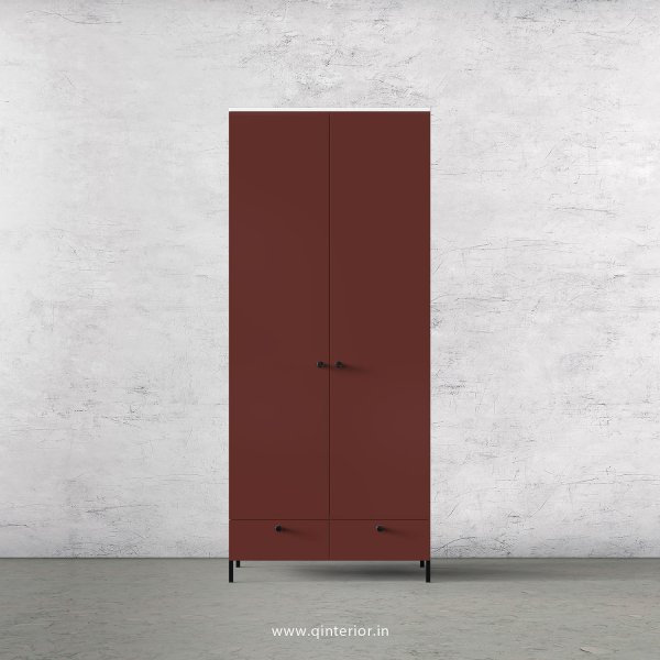 Lambent 2 Door Wardrobe in White and Shangrilla Finish – DWRD002 C14