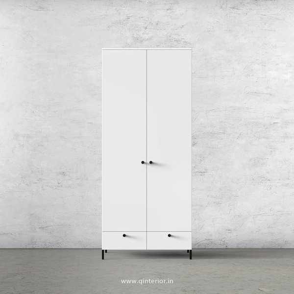Stable 2 Door Wardrobe in White Finish – DWRD002 C4