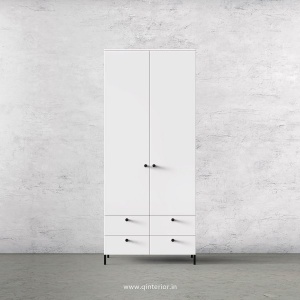 Stable 2 Door Wardrobe in White Finish – DWRD003 C4