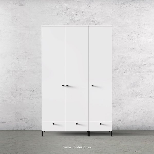 Stable 3 Door Wardrobe in White Finish – TWRD002 C4