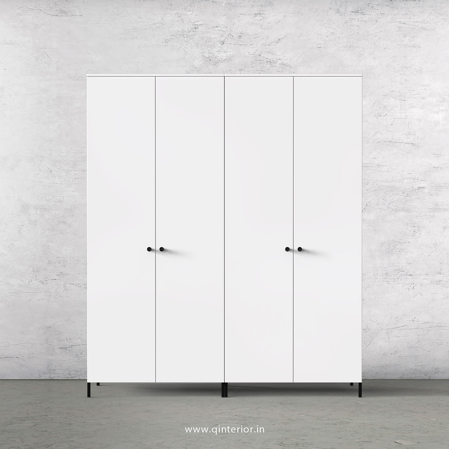 Stable 4 Door Wardrobe in White Finish – FWRD001 C4