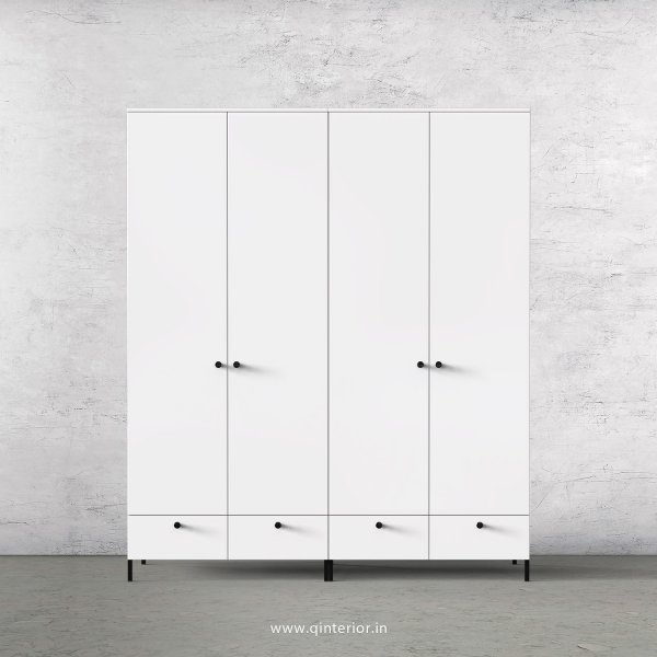 Stable 4 Door Wardrobe in White Finish – FWRD002 C4