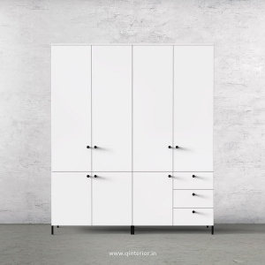 Stable 4 Door Wardrobe in White Finish – FWRD007 C4