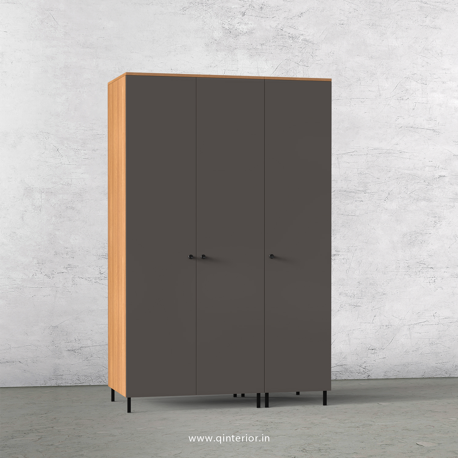 Lambent 3 Door Wardrobe in Oak and Slate Finish – TWRD001 C19