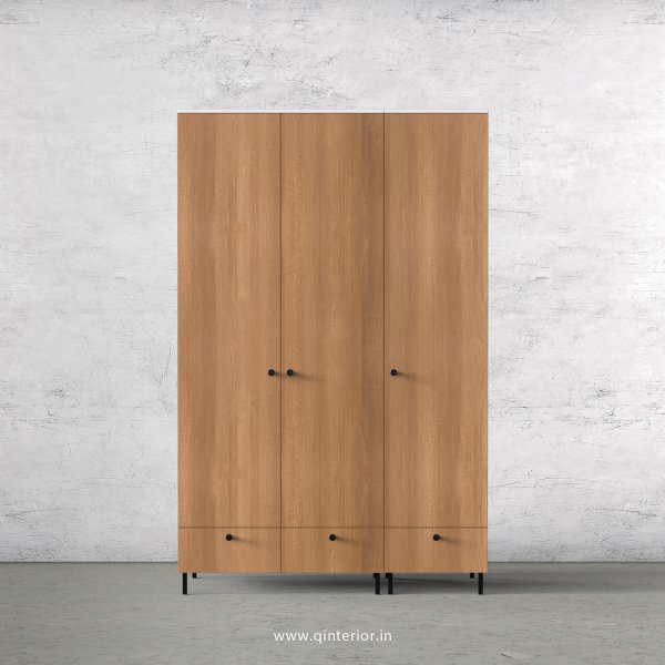 Lambent 3 Door Wardrobe in White and Oak Finish – TWRD002 C86