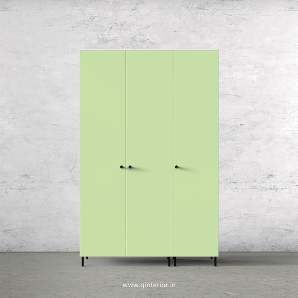 Lambent 3 Door Wardrobe in White and Pairie Green Finish – TWRD001 C83