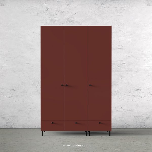 Lambent 3 Door Wardrobe in White and Shangrilla Finish – TWRD002 C14