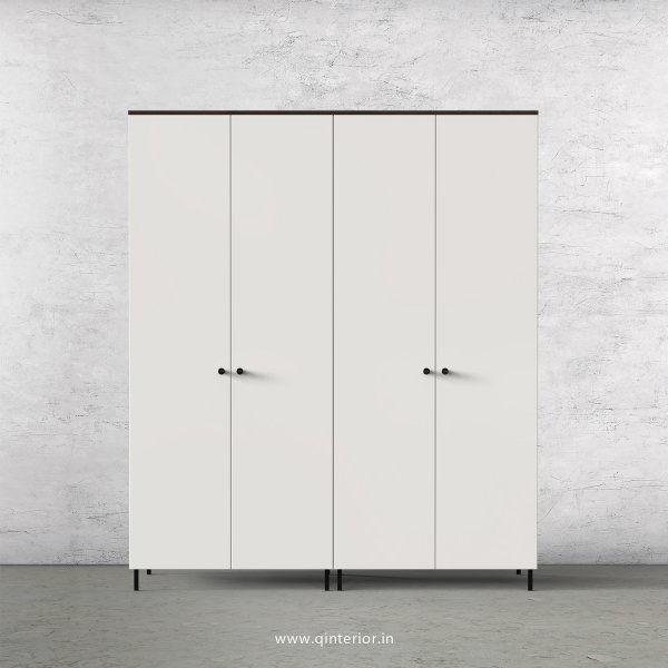 Lambent 4 Door Wardrobe in Walnut and Pale Grey Finish – FWRD001 C23