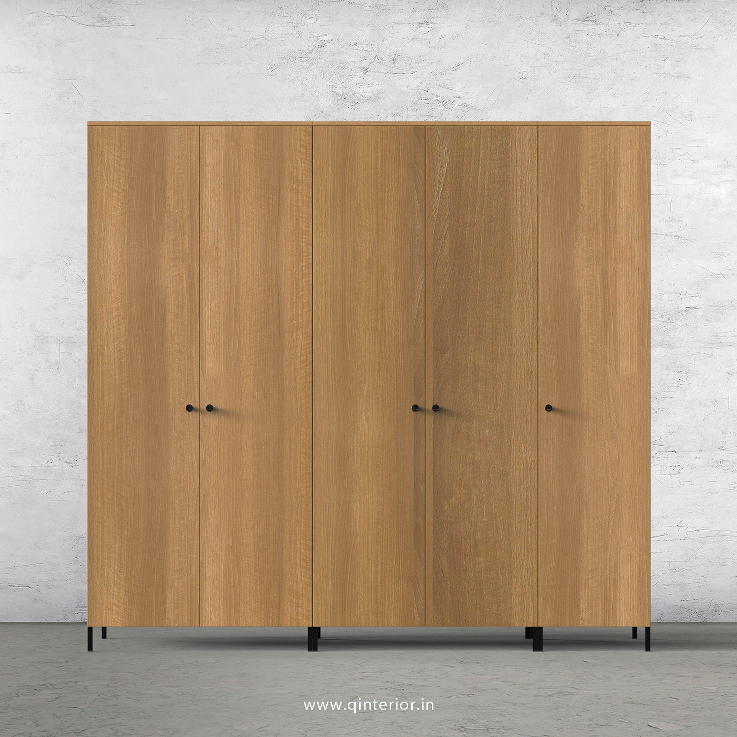 Stable 5 Door Wardrobe in Oak Finish – WRD001 C2