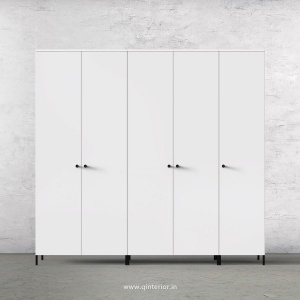 Stable 5 Door Wardrobe in White Finish – WRD001 C4