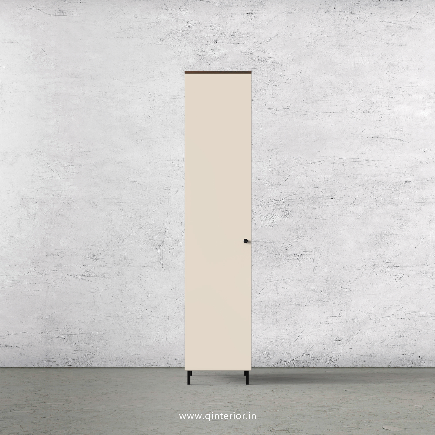 Lambent 1 Door Wardrobe in Walnut and Ceramic Finish – SWRD001 C7