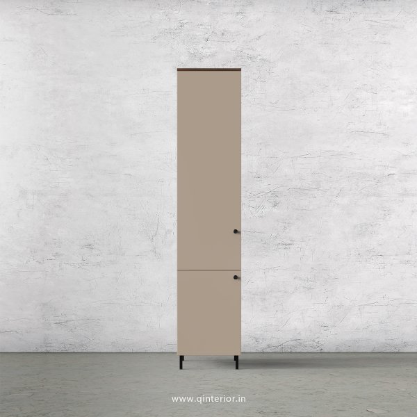 Lambent 1 Door Wardrobe in Walnut and Cappuccino Finish – SWRD005 C13