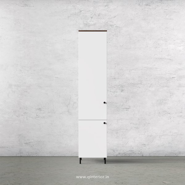 Lambent 1 Door Wardrobe in Walnut and White Finish – SWRD005 C18