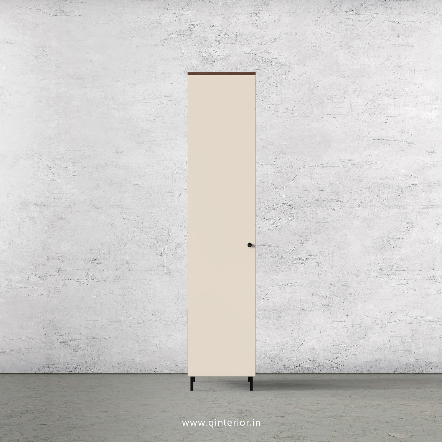 Lambent 1 Door Wardrobe in Teak and Ceramic Finish – SWRD001 C64
