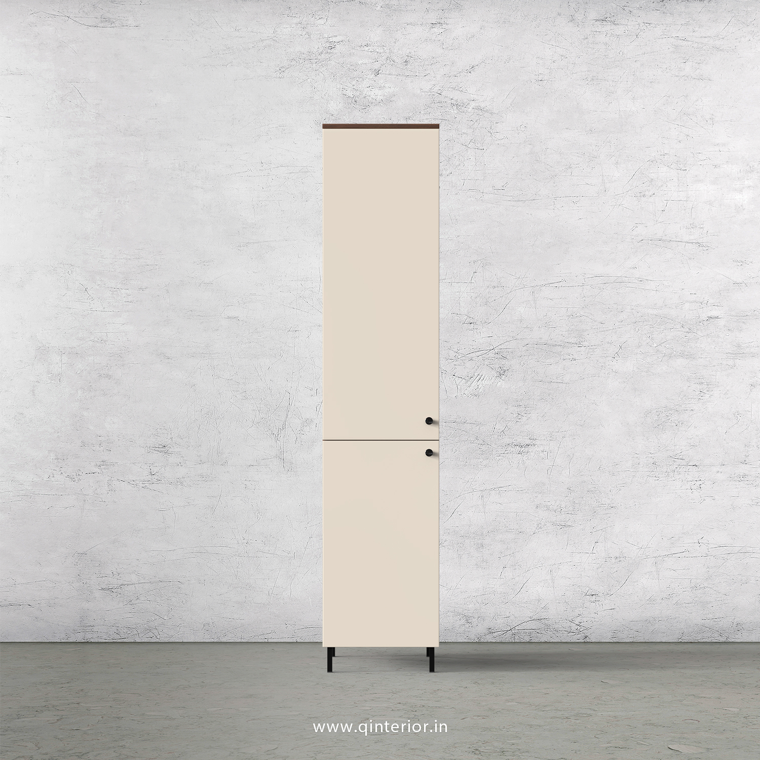 Lambent 1 Door Wardrobe in Teak and Ceramic Finish – SWRD009 C64