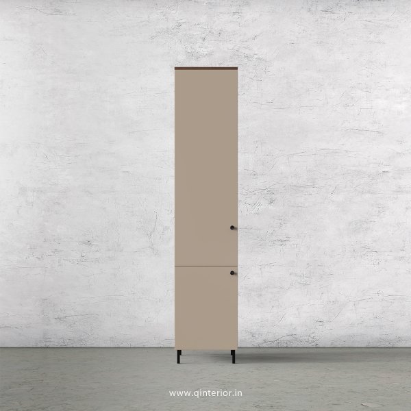 Lambent 1 Door Wardrobe in Teak and Cappuccino Finish – SWRD005 C20