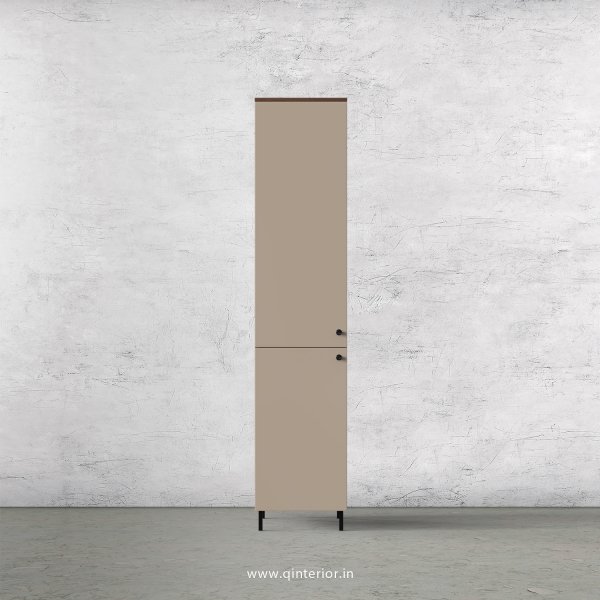 Lambent 1 Door Wardrobe in Teak and Cappuccino Finish – SWRD009 C20