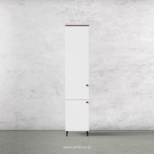 Lambent 1 Door Wardrobe in Teak and White Finish – SWRD005 C6