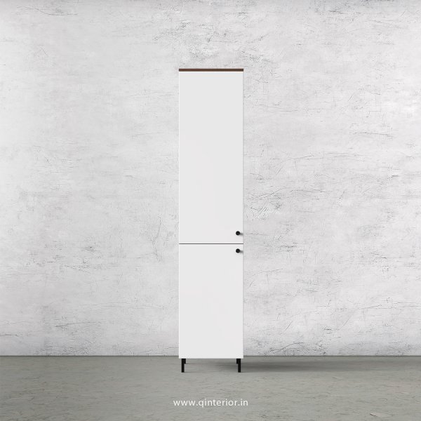 Lambent 1 Door Wardrobe in Teak and White Finish – SWRD009 C6