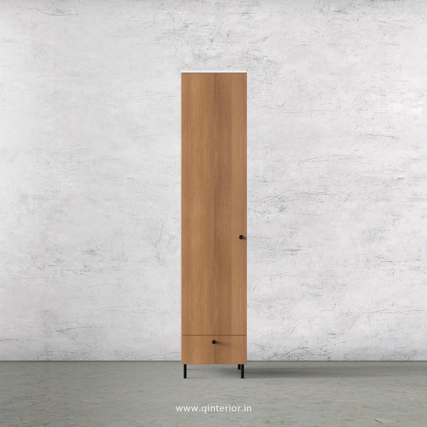 Lambent 1 Door Wardrobe in White and Oak Finish – SWRD002 C86