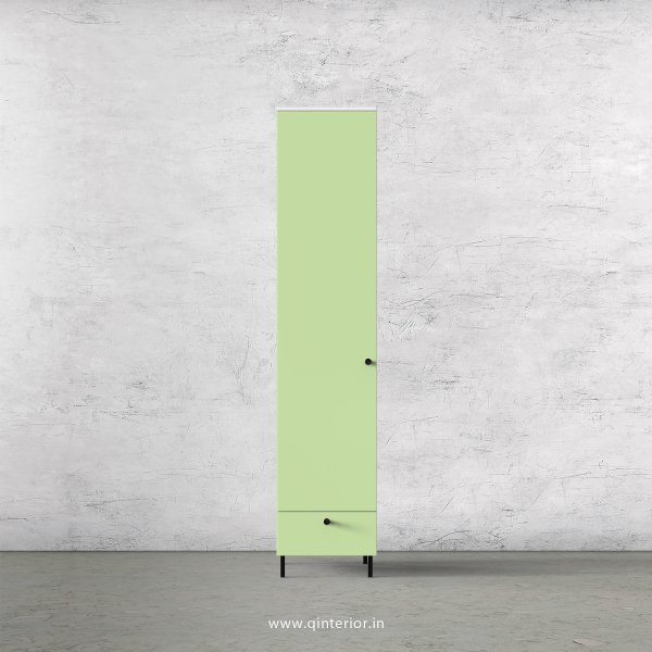Lambent 1 Door Wardrobe in White and Pairie Green Finish – SWRD002 C83