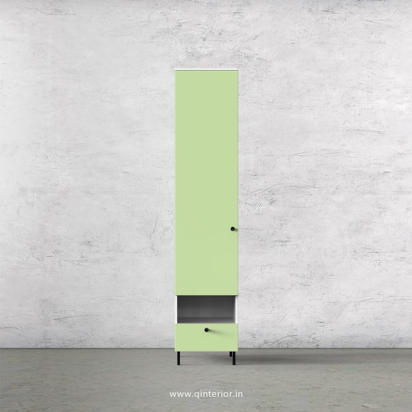 Lambent 1 Door Wardrobe in White and Pairie Green Finish – SWRD003 C83