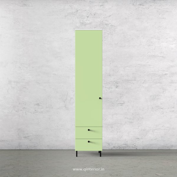 Lambent 1 Door Wardrobe in White and Pairie Green Finish – SWRD004 C83