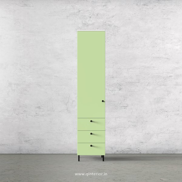Lambent 1 Door Wardrobe in White and Pairie Green Finish – SWRD016 C83
