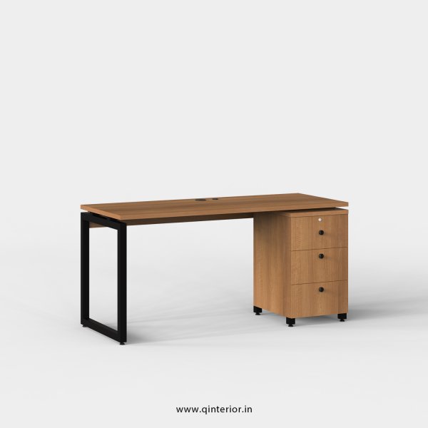 Aaron Work Station with Pedestal Unit in Oak Finish - OWS103 C2