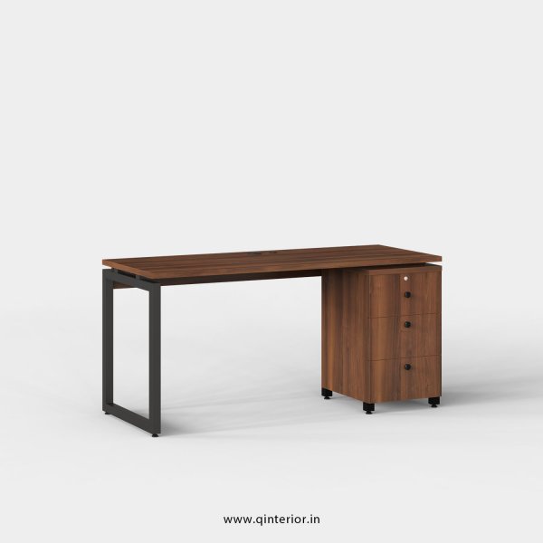 Aaron Work Station with Pedestal Unit in Teak Finish - OWS103 C3
