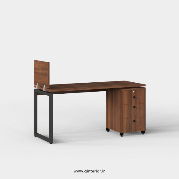 Aaron Work Station with Pedestal Unit in Teak Finish - OWS109 C3