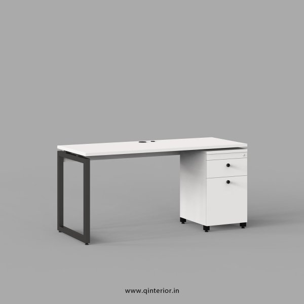 Aaron Work Station with Pedestal Unit in White Finish - OWS214 C4