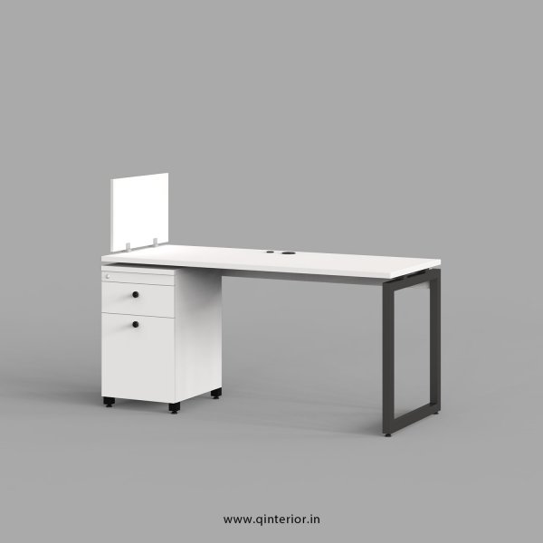Aaron Work Station with Pedestal Unit in White Finish - OWS219 C4